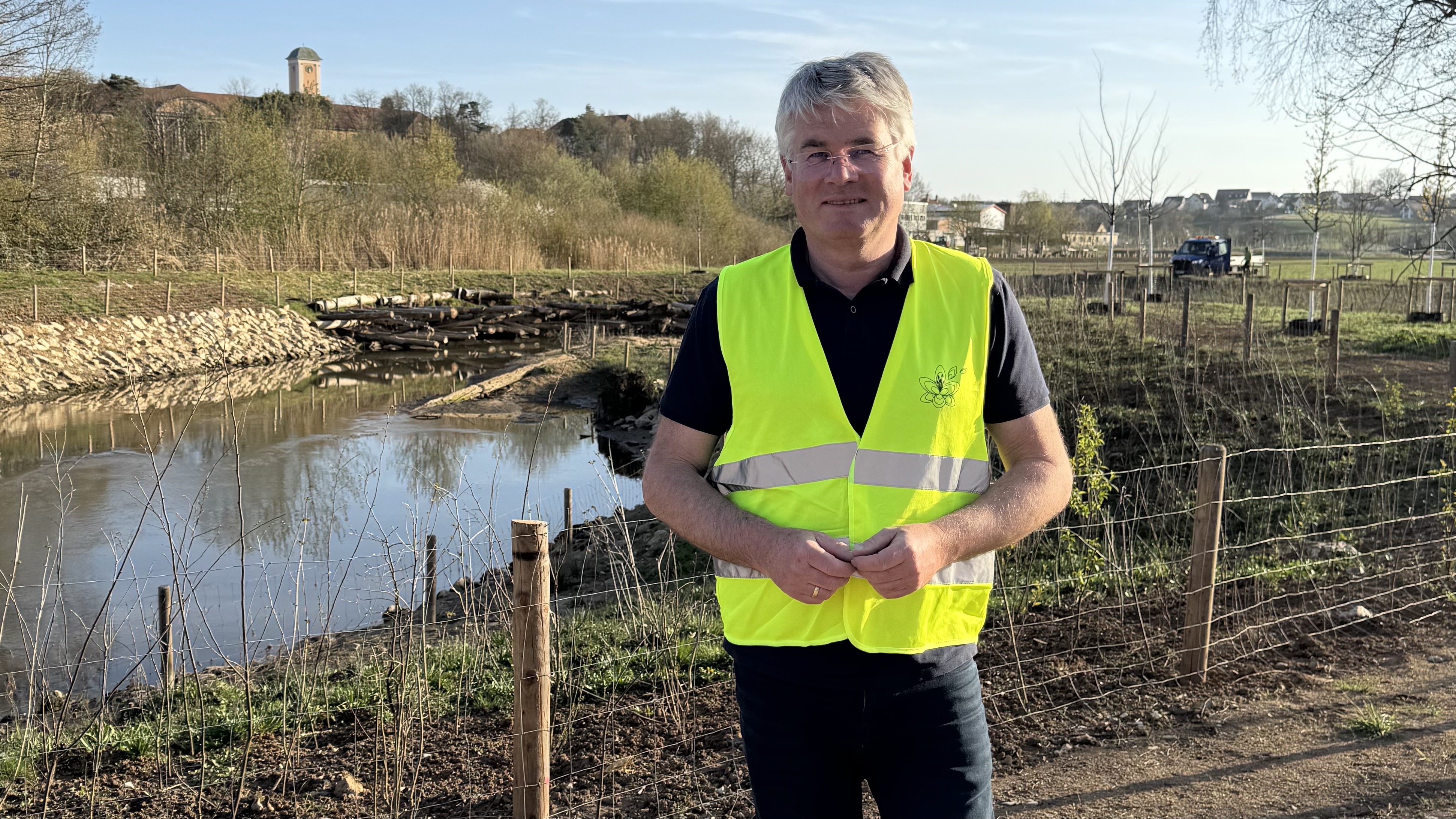Winfried Mack auf dem Gel�nde der Landesgartenschau 